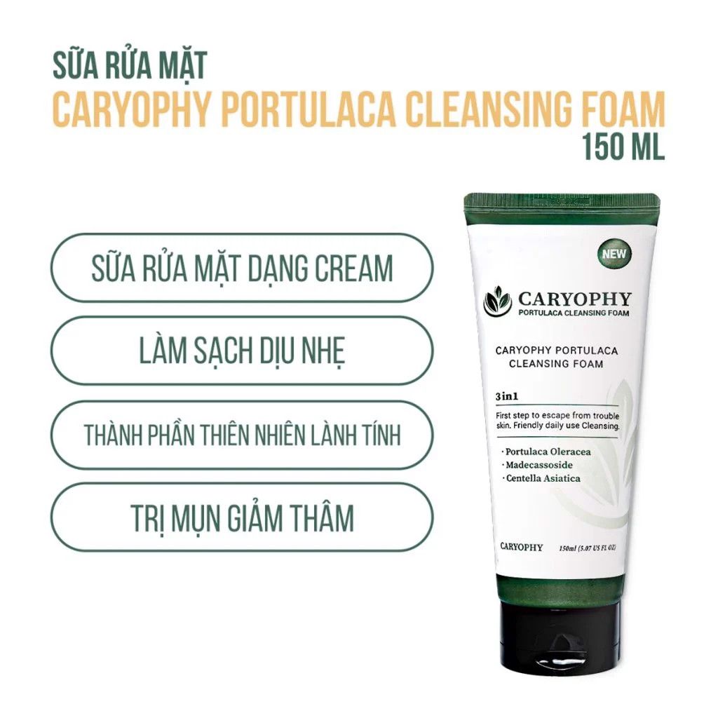 Sữa Rửa Mặt Caryophy Ngăn Ngừa Mụn 150ml