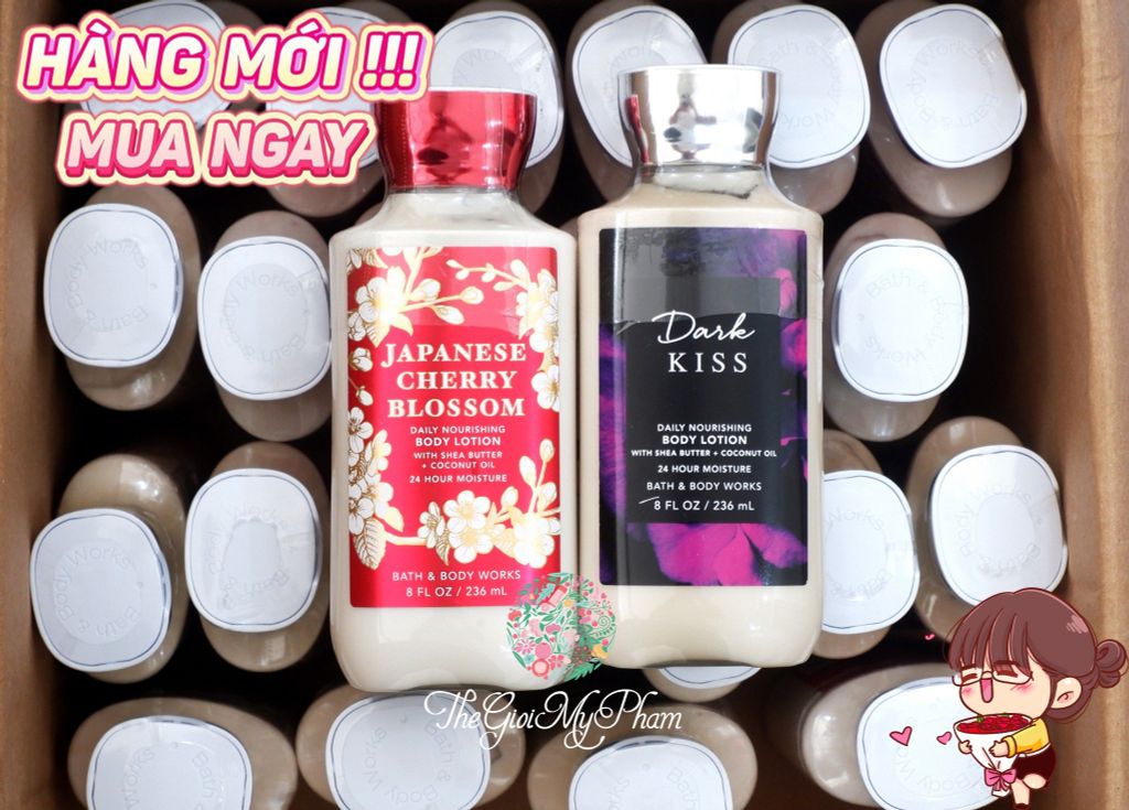 BBW - Body Lotion 236ml #Dark Kiss (Mẫu mới)