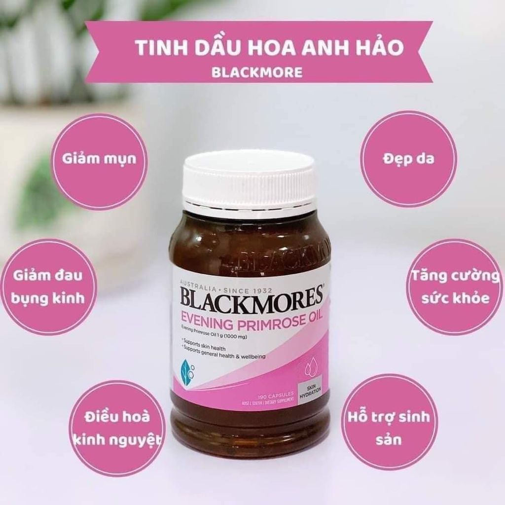 Tinh Dầu Hoa Anh Thảo Blackmores 190v (Mẫu Mới)