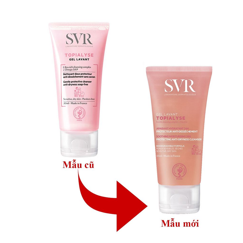 SVR - Sữa Rửa Mặt SVR Cleansing Gel Dry And Sensitive Skins Topialyse 55ml