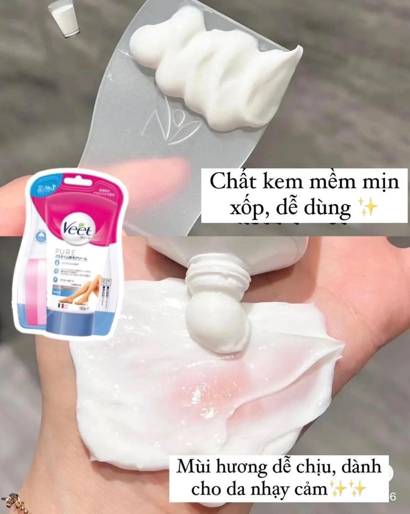 Kem Tẩy Lông Veet Nhật Bản Cho Da Nhạy Cảm 150g