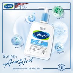 Sữa Rửa Mặt Cetaphil Hydrating Foaming Cream Cleanser Tạo Bọt Cho Da Nhạy Cảm 473ml