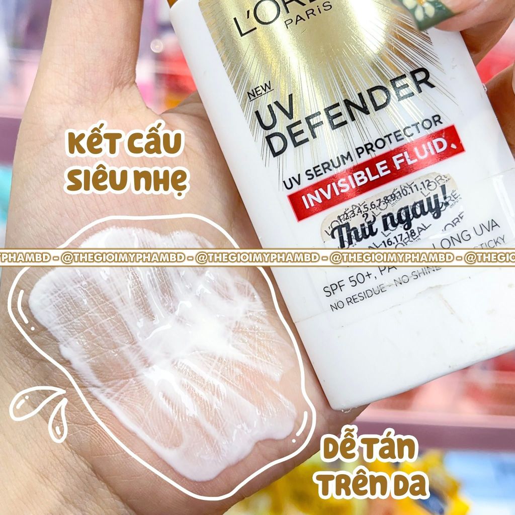 Loreal - KCN UV Defender UV Serum 50ml #Gạch Đỏ