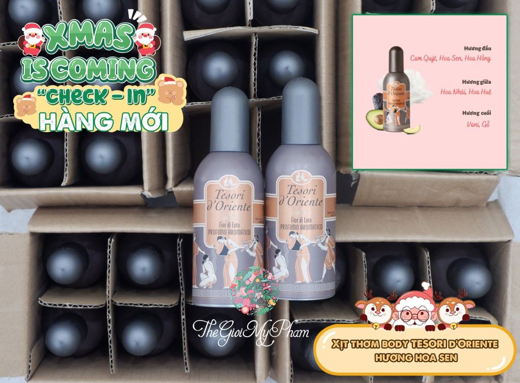 Tesori - Nước Hoa Tesori Hoa Sen 100ml