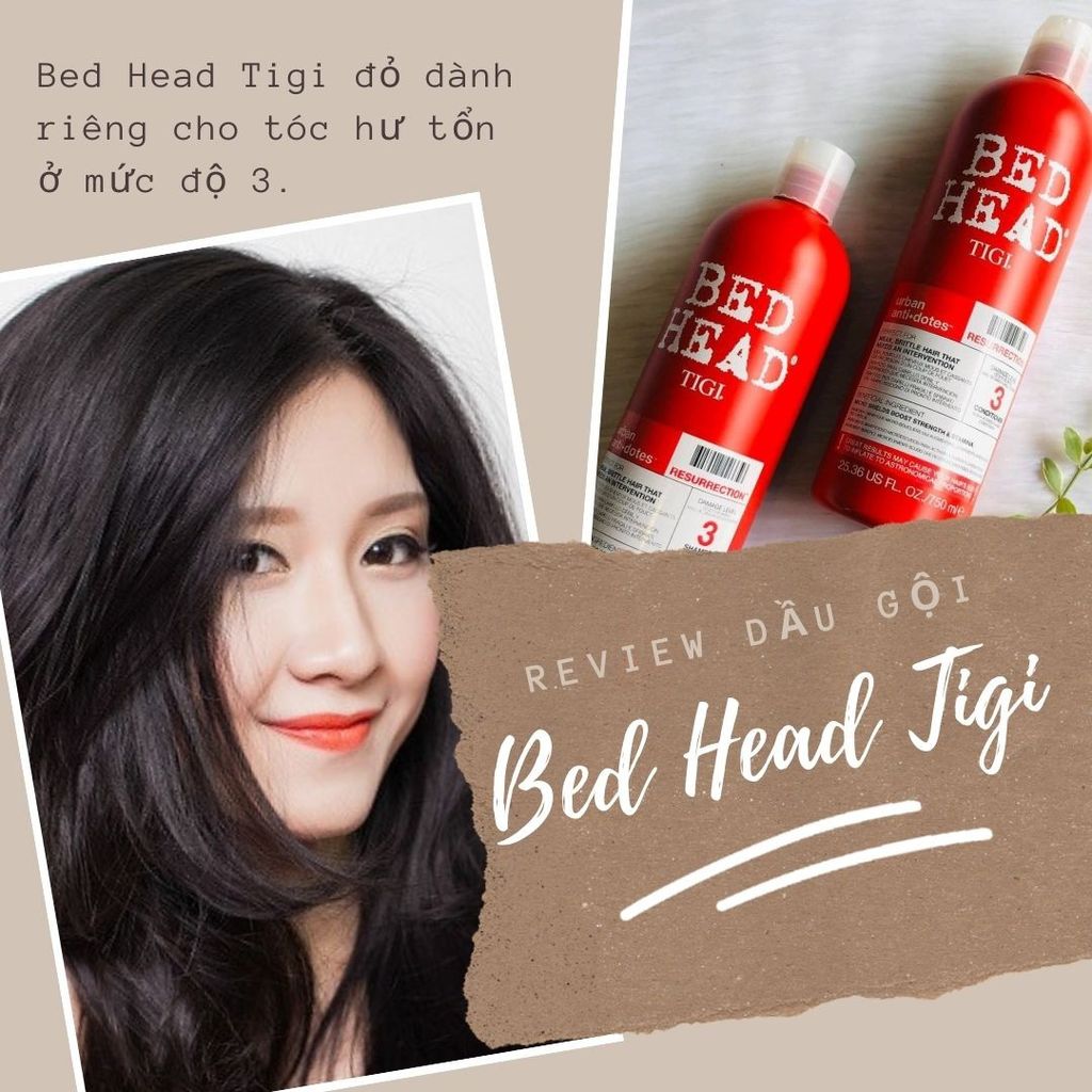 Set Dầu Gội+Xã TIGI Bed Head Đỏ (750ml+750ml)