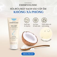 Sữa Rửa Mặt Sạch Sâu Cấp Ẩm Cho Da EMBRYOLISSE Lait-Creme Moussant 200ml