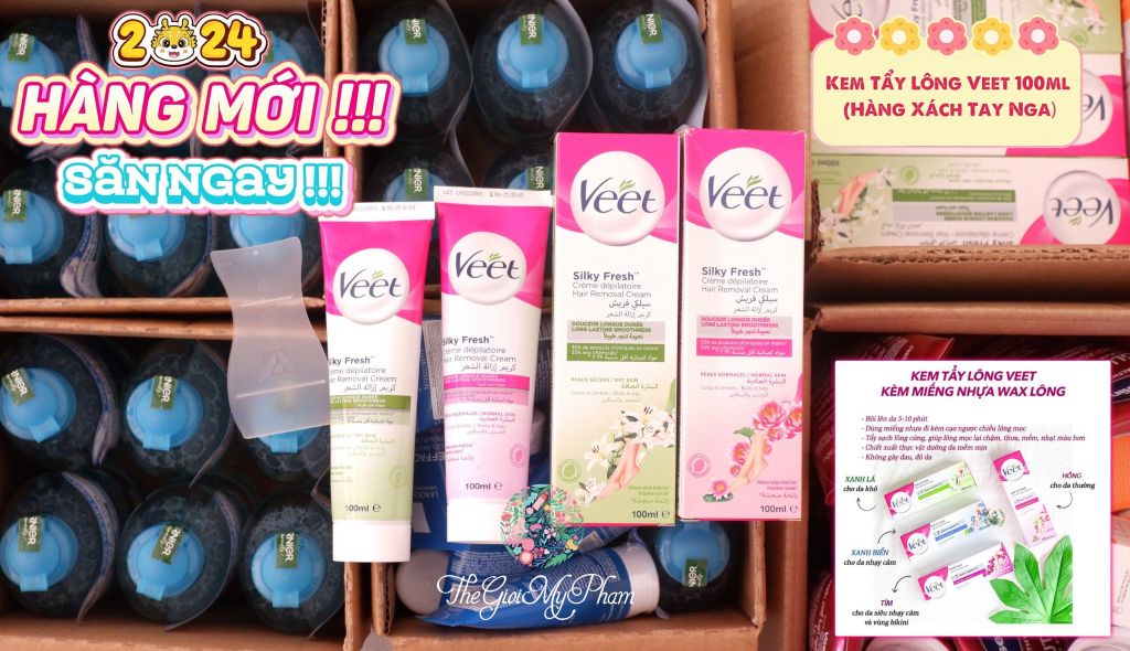 Tẩy Lông VEET 100ml #Xanh Lá