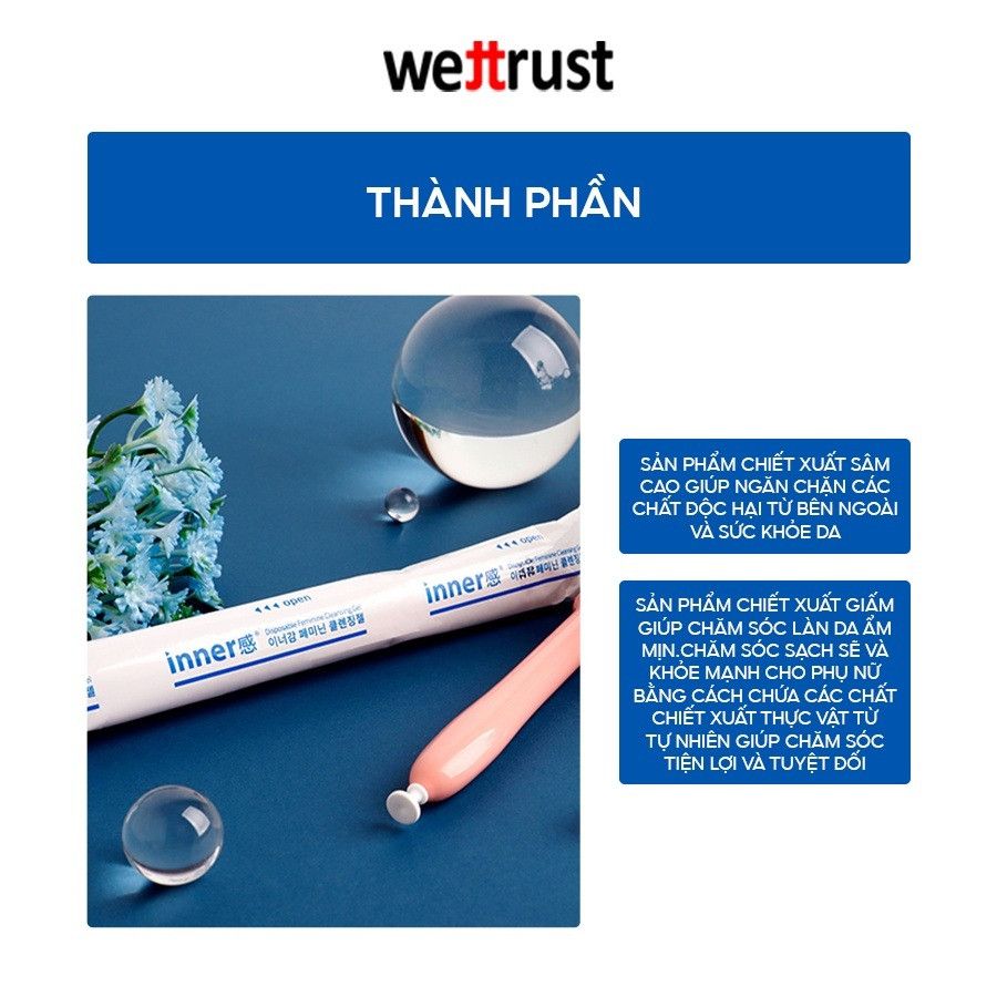 Gel Dưỡng Đặc Trị Vùng Kín Wettrust Inner (Màu Xanh - Bán lẻ 1 ống)