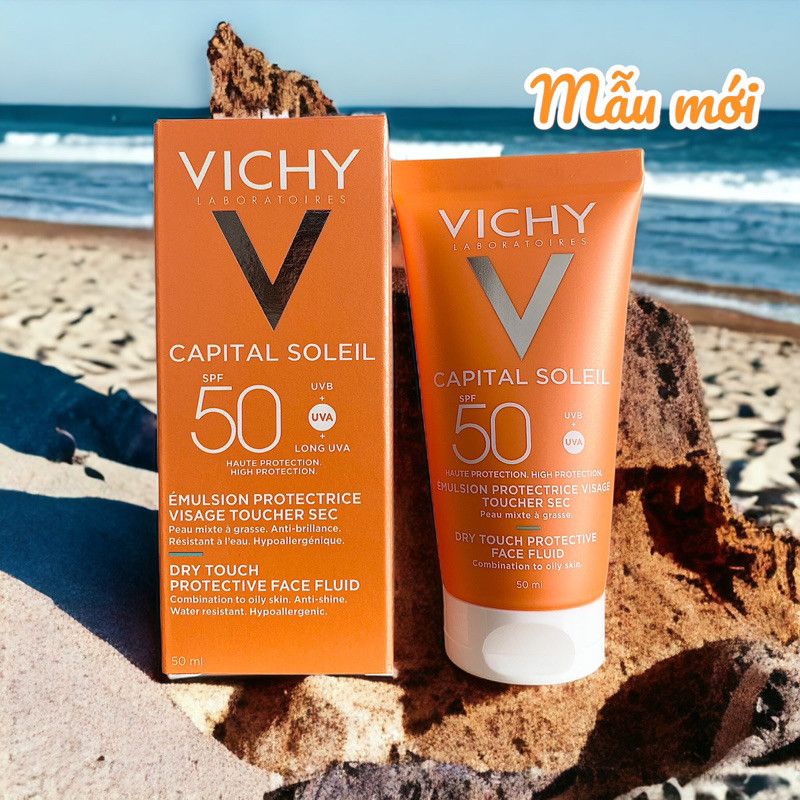 Vichy - Kem chống nắng Vichy Pháp 50ml (Dạng Emulsion) Mẫu mới