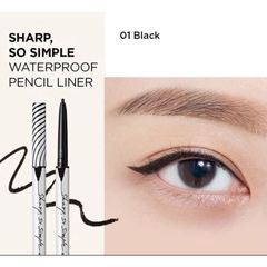 Clio - Sáp Kẻ Mắt Sharp So Simple Waterproof #Đen