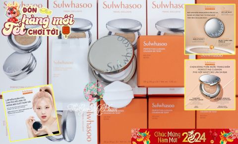 Phấn Nước Sulwhasoo Perfecting Cushion Coussin De Teint #21 Beige( Kèm Lõi) - Ko Tđ