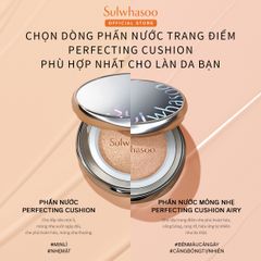 Phấn Nước Sulwhasoo Perfecting Cushion Coussin De Teint #21 Beige( Kèm Lõi) - Ko Tđ