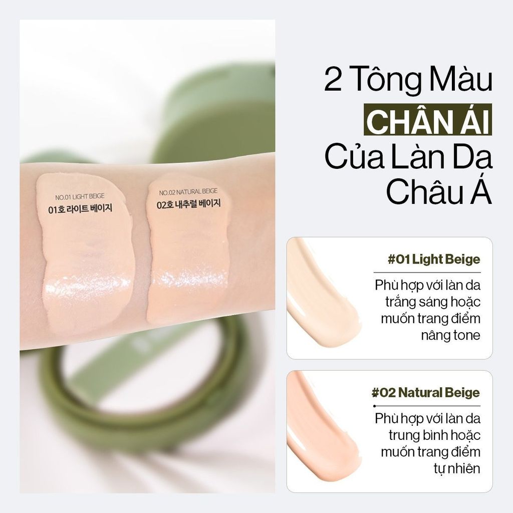 Phấn Nước Glamrr Q Vegan Super Cover Cushion #01