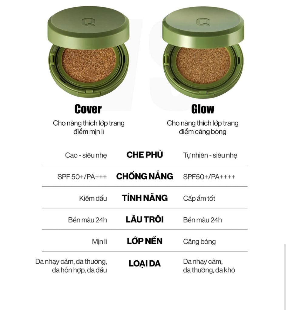 Phấn Nước Glamrr Q Vegan Super Cover Cushion #02