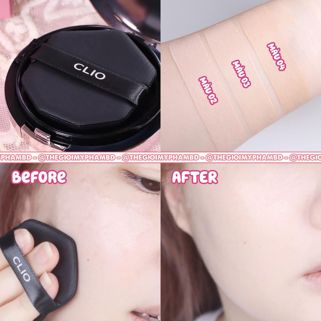 Phấn Nước Clio Kill Cover Fixer Cushion #3-BY (Kèm Lõi)