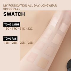 Kem Nền Kiềm Dầu Innisfree My Foundation All Day LongWear 30ml #21N Warm Vanilla