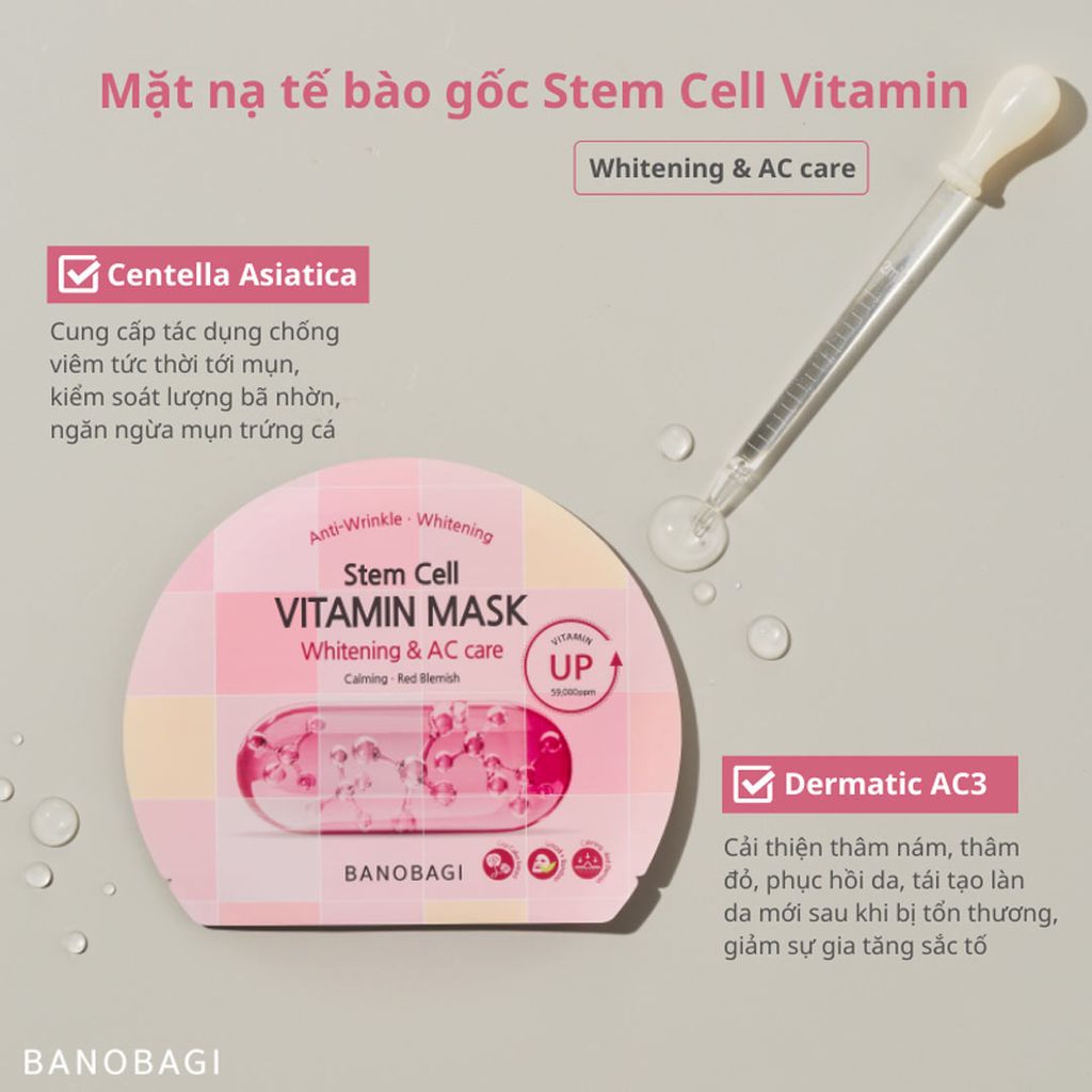 Banobagi - Stem Cell Vitamin Mask #Calming . Red Blemish