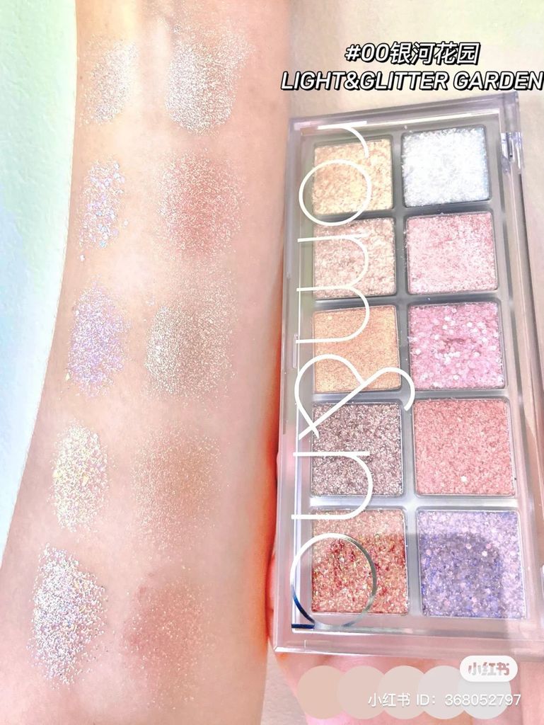 Phấn Mắt 10 Ô Rom&nd Better Than Palette #00 Light &Glitter Garden