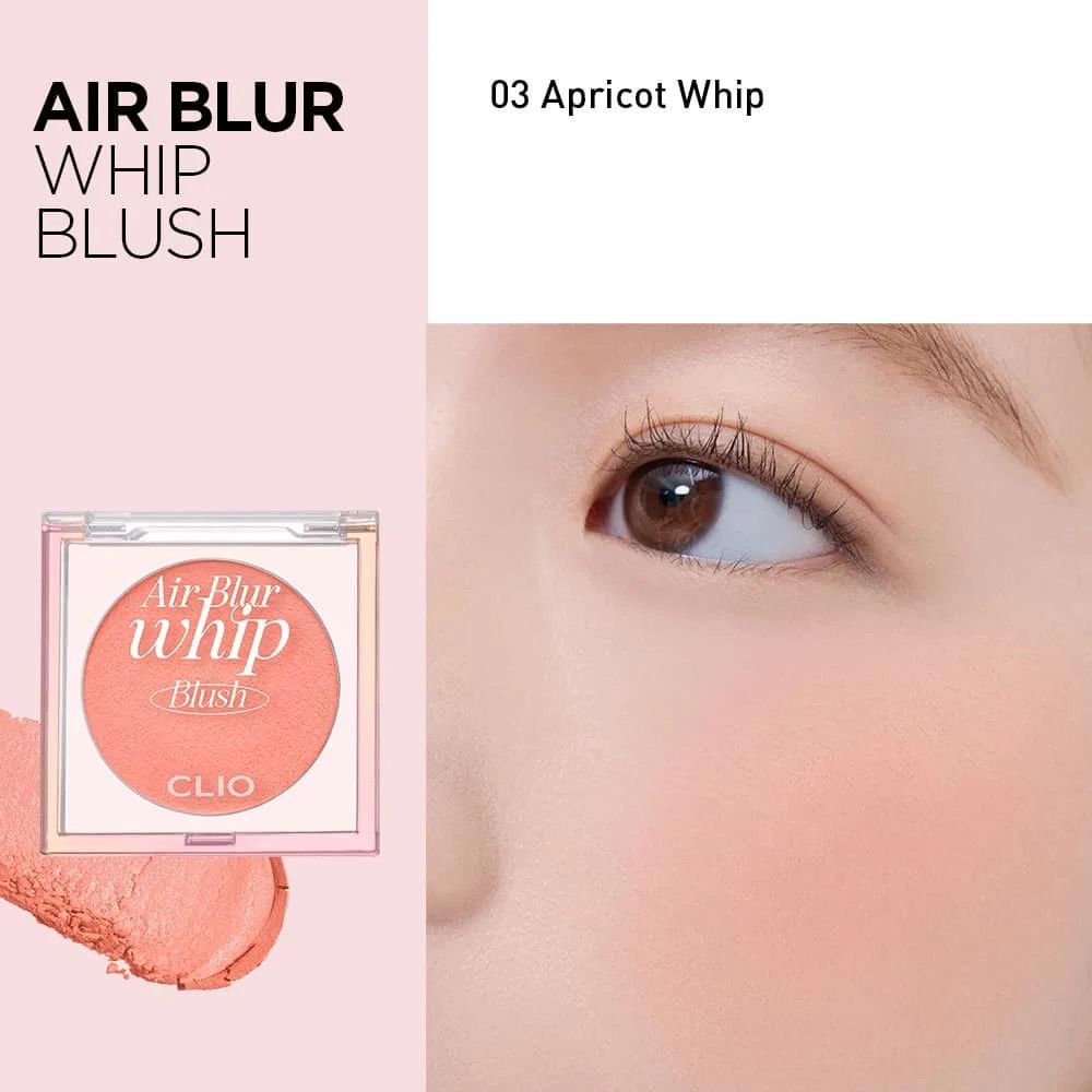 Phấn Má Hồng Clio Air Blur Whip Blush #03 Apricot Whip