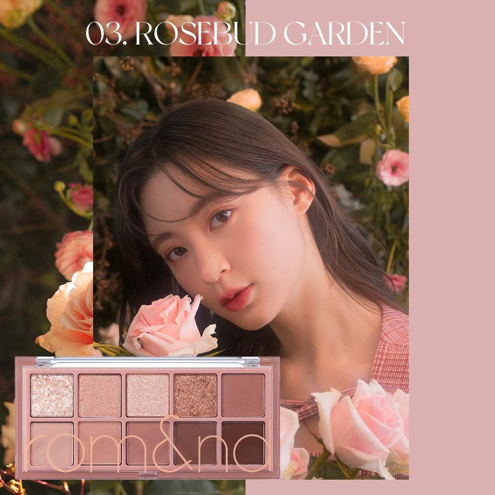 Phấn Mắt 10 Ô Rom&nd Better Than Palette #03 Rosebud Garden