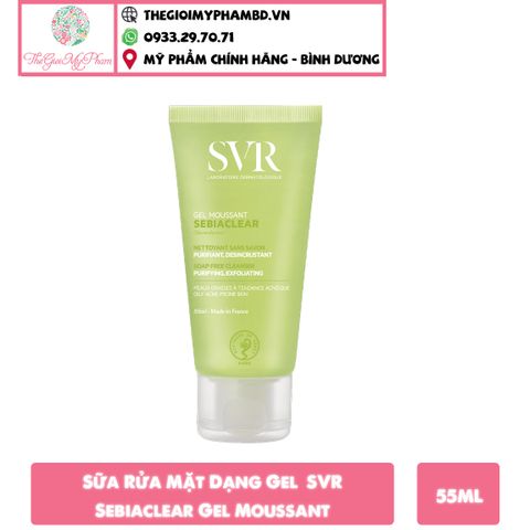 SVR - Sebiaclear Gel Moussant 55ml