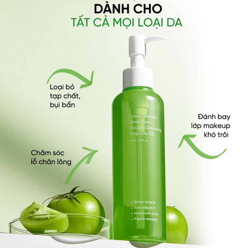 Dầu Tẩy Trang Chiết Xuất Từ Cà Chua Xanh SUNGBOON 200ml