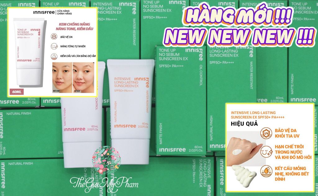 Kem Chống Nắng Innisfree Intensive Long Lasting Sunscreen EX 60ml