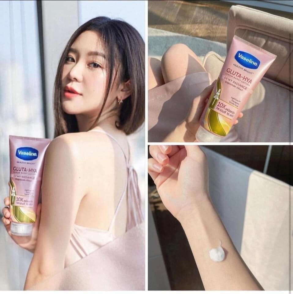 Vaseline - Gluta-Hyal 330ml #Dewy Radiance (Hồng)