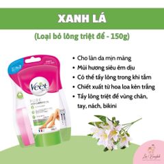 Kem Tẩy Lông Veet Pure 150g (Xanh Lá) Nhật