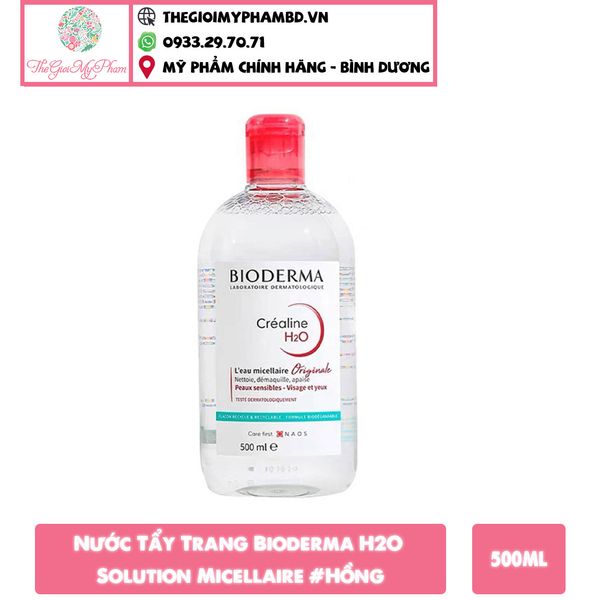 Tẩy Trang Bioderma 500ml #Hồng (Mẫu Mới)