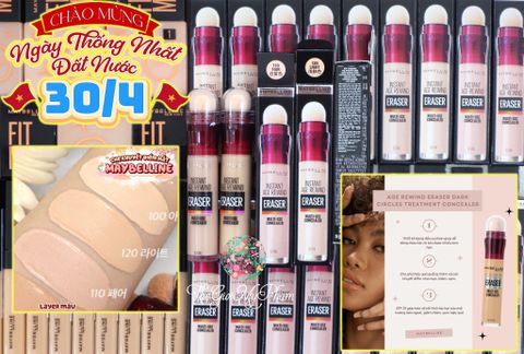 Maybelline - Che Khuyết Điểm Cushion Age Rwind #120