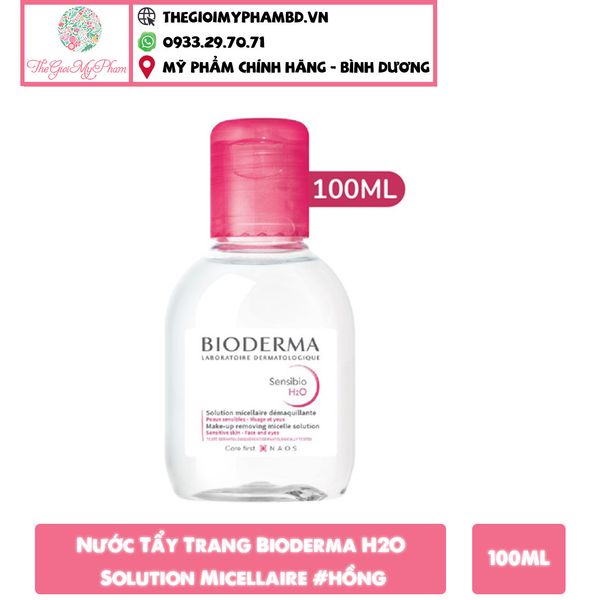 Tẩy Trang Bioderma 100ml #Hồng