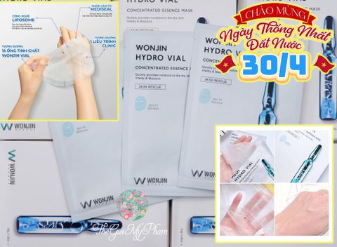 Mặt Nạ Wonjin #Hydro Vial (Xanh)