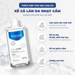 Nước Tẩy Trang Sạch Sâu Ẩm Mịn Mincer Pharma Daily Care Regenerating Micellar Water 250ml