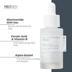 Serum Neogen Dermalogy Kiềm Dầu, Giảm Mụn 30ml Real Niacinamide 15%