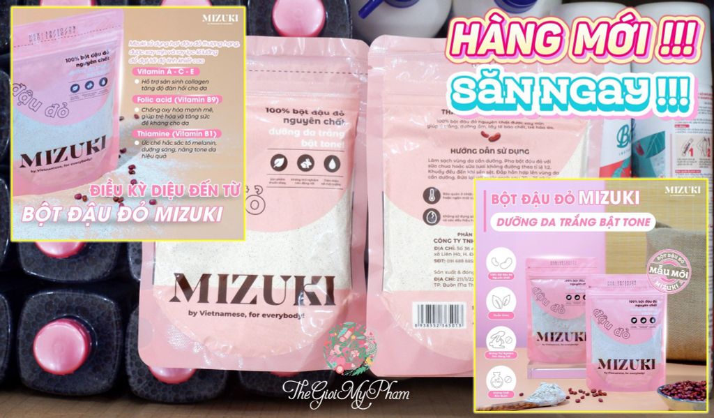 Bột đậu đỏ Mizuki 100g