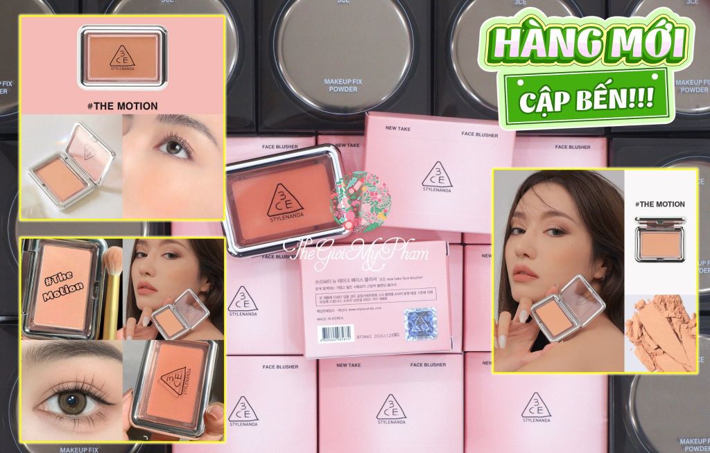 Phấn Má Hồng 3CE New Take Face Blusher #The Motion