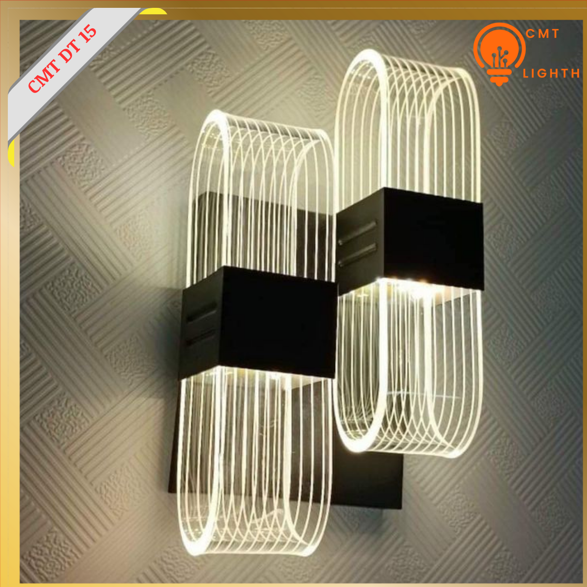 Đèn tường ánh sáng sang trọng phòng ngủ, phòng khách, cầu thang CMT DT 15