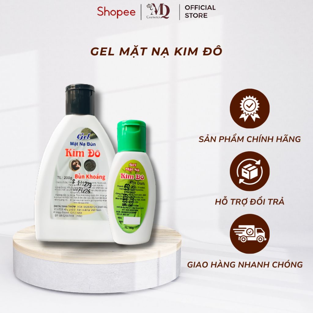 Gel Lột Mụn Cám, Mụn Đầu Đen Kim Đô Giúp Làm Sạch Bụi Bẩn, Dầu Nhờn (60g & 200g)