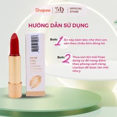 Son Thỏi Lì Cao Cấp M.D.K Lâu Phai 3.5G - Dưỡng Ẩm Mềm Mịn & Lâu Trôi - 04 Màu Sắc Thời Trang