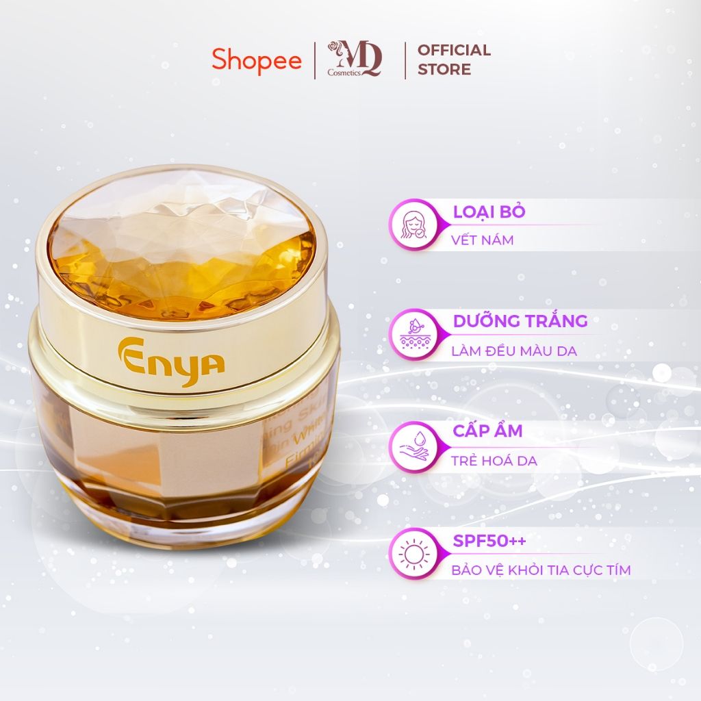 Kem Dưỡng Trắng Da ENYA Cao Cấp Chuyên Sâu 10IN1 25G - Trẻ Hóa Da, Mờ Nám & Tàn Nhang, SPF50+++