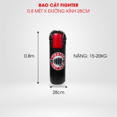 Bao Cát Fighter 0.8 mét, đường kính 28cm