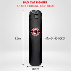 Bao Cát Fighter 1.5 mét, đường kính 40cm, nặng 45-50kg