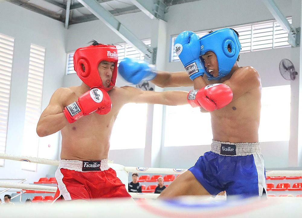 Găng Boxing Fighter Cao Cấp Thi Đấu - Boxing, KickBoxing, Võ Cổ Truyền, Muay Thái