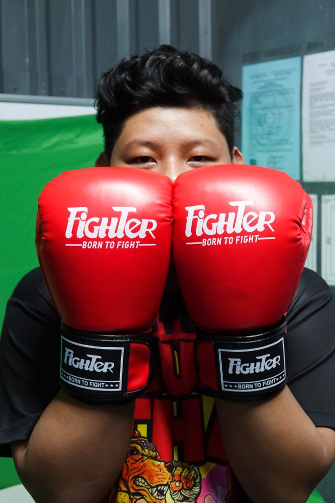 Găng Boxing Fighter Đỏ