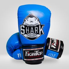 Găng Boxing Fighter Shark Cao Cấp - Màu Xanh