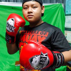 Găng Boxing Fighter Shark Cao Cấp - Màu Đỏ