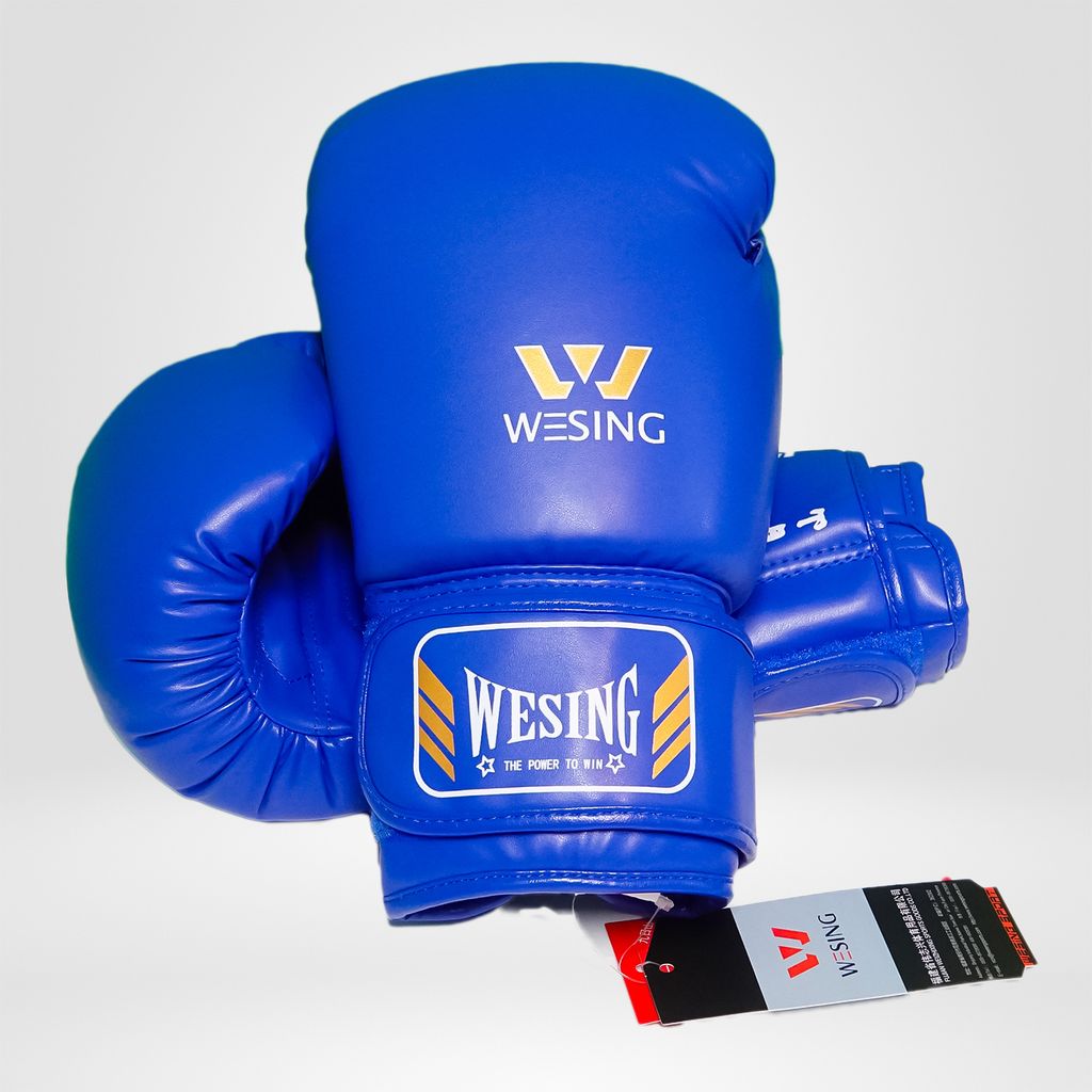 Găng Boxing Wesing Tiêu Chuẩn Thi Đấu - Hàng Chính Hãng - BLUE