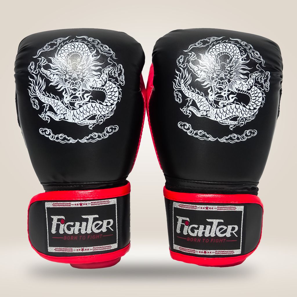 Găng Boxing Fighter Dragon Cao Cấp - Red