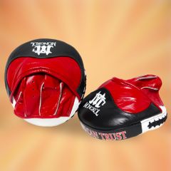 Lampor Tay - Đích đấm chuyên Boxing Mongkol PMM03 - Hàng Thái Lan da bò - Đỏ/Cam